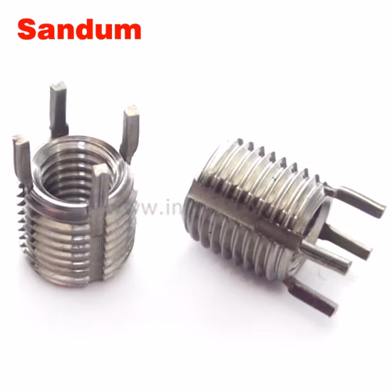 Inserção de rosca de parafuso de travamento de chave tipo sólido de aço inoxidável com rosca métrica M8 * 1.25 M10 * 1.25