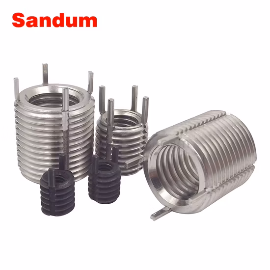 Personalize 304 inserções de rosca de travamento de parafuso M3 M5 M8 Locksert de aço inoxidável Keensert